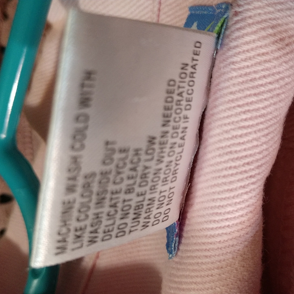 Pink Denim Jacket Embroidered Front Medium Purchased in Caribbean EUC - Picture 11 of 13